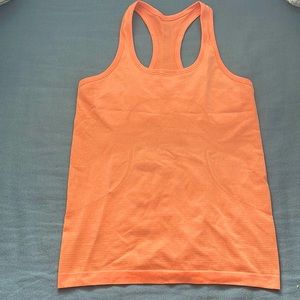 Lulu Lemon orange racer back tank top